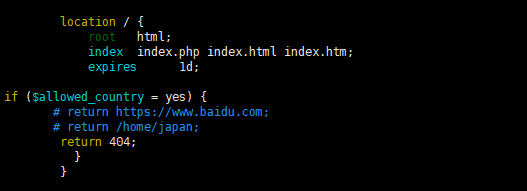 基于Nginx怎么禁止指定IP、国外IP访问网站