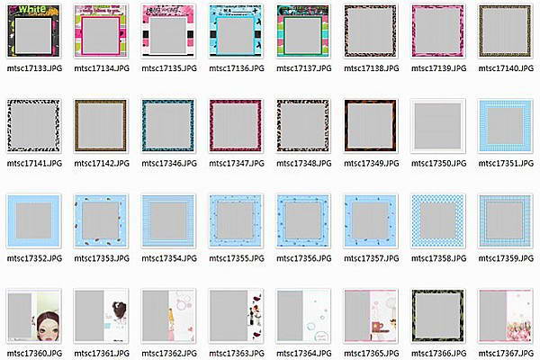 美图秀秀 20100329 边框素材包