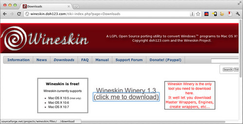 Wineskin for mac