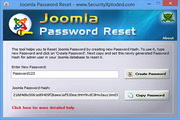 Joomla Password Reset