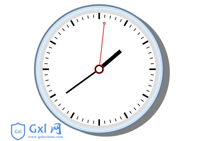 HTML5指针平缓转动圆形时钟