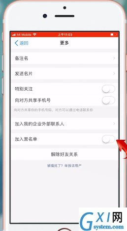 在钉钉APP中拉黑同事的详细讲解截图