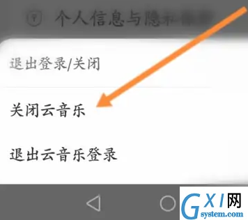 网易云音乐怎样关闭云音乐？网易云音乐关闭云音乐的详细步骤截图